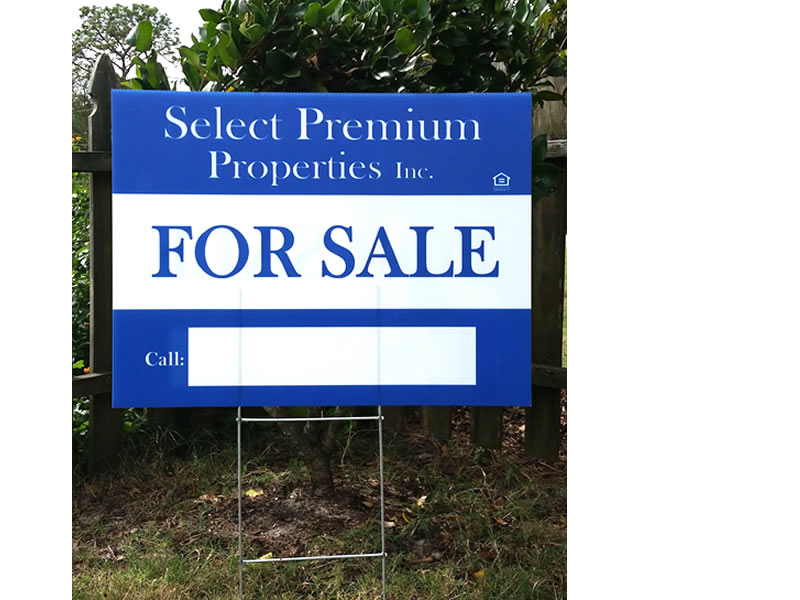 Blue For Sale Sign